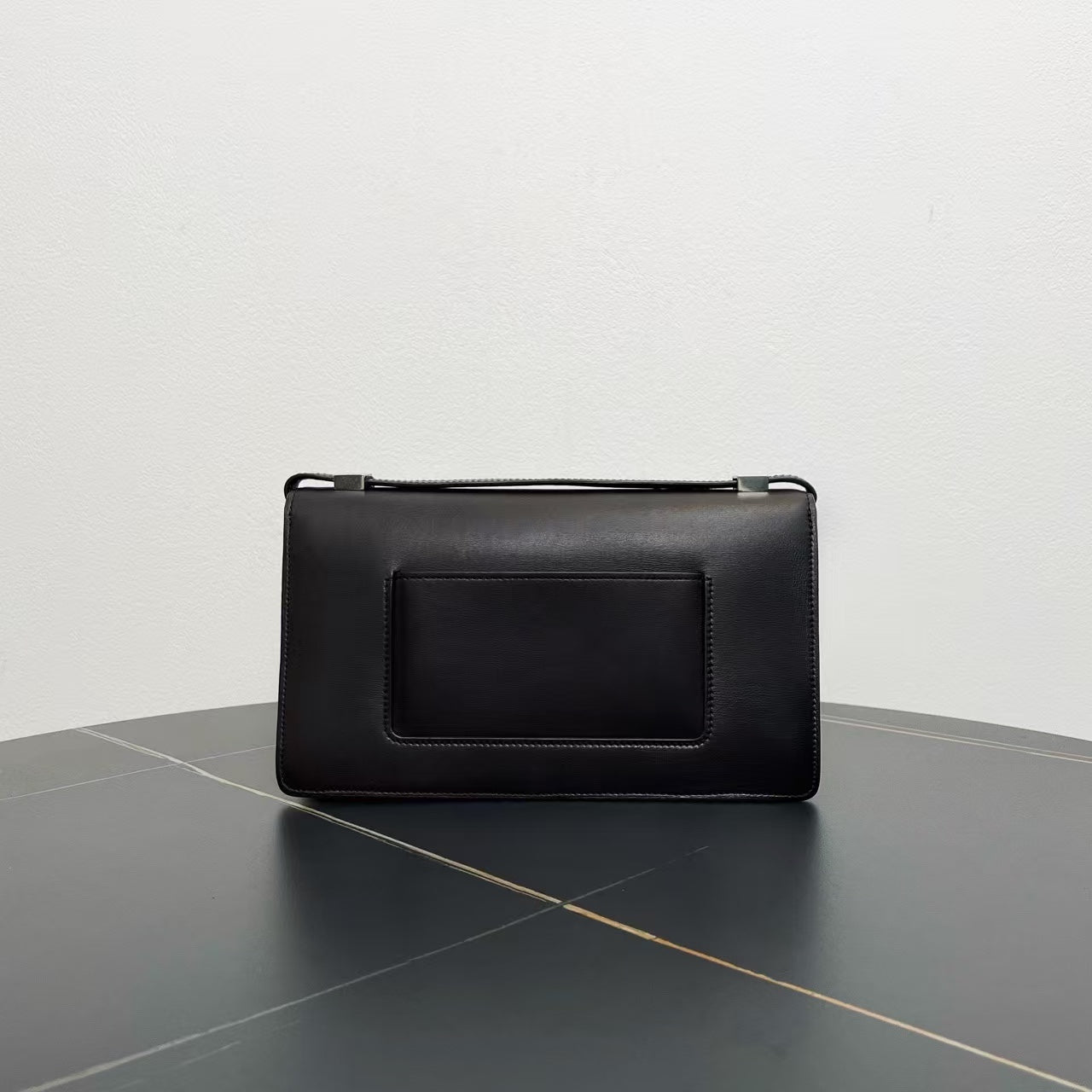Luxury CELINE   Black Leather Shoulder Bag
