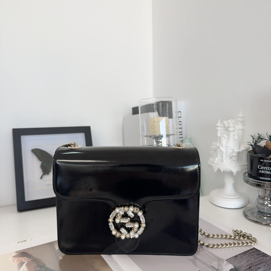 Preloved Gucci Organ Series Black Crossbody Bag