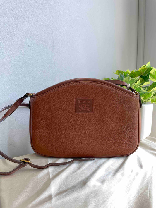Burberry   Crossbody Bag Brown Leather