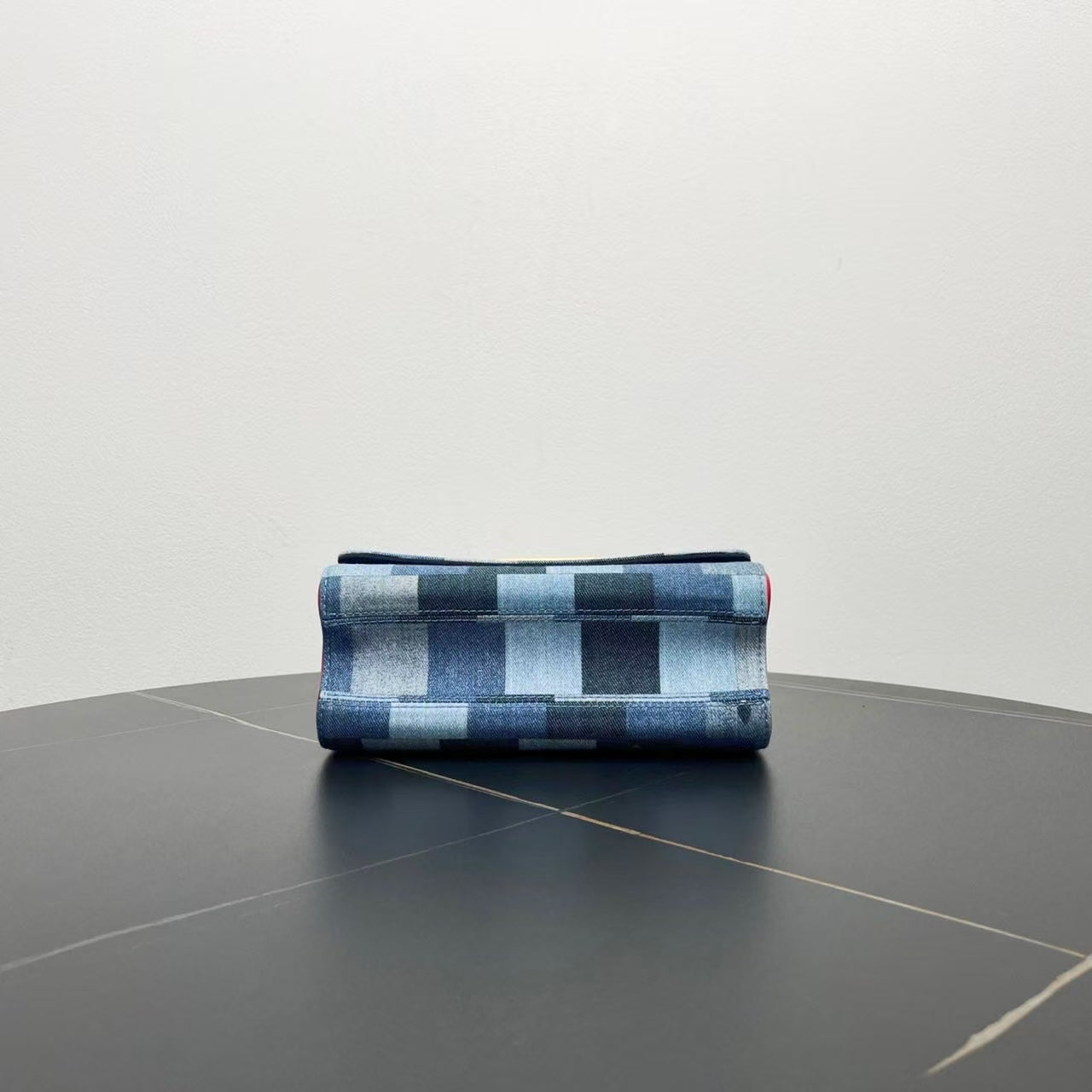 Louis Vuitton Damier Denim Shoulder Bag - Blue Checked -   Preloved