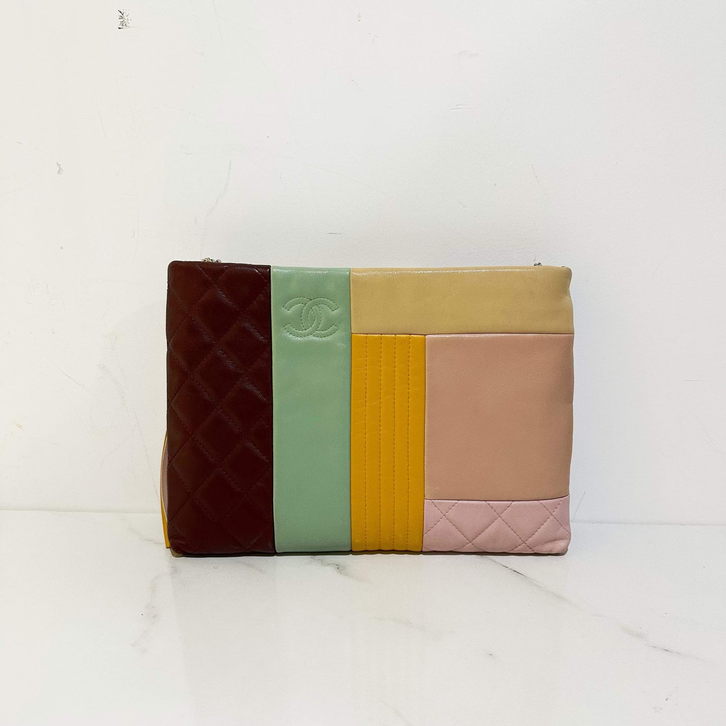 Chanel Patchwork Leather Shoulder Bag in Multicolor -