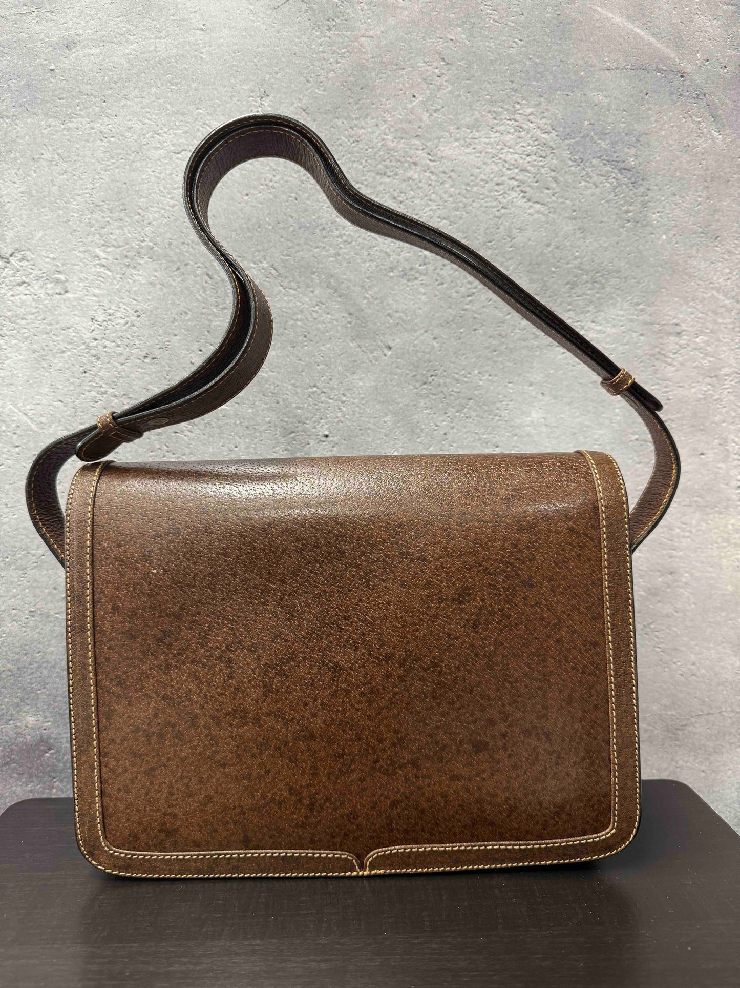 Gucci   Shoulder Bag RE Brown Leather