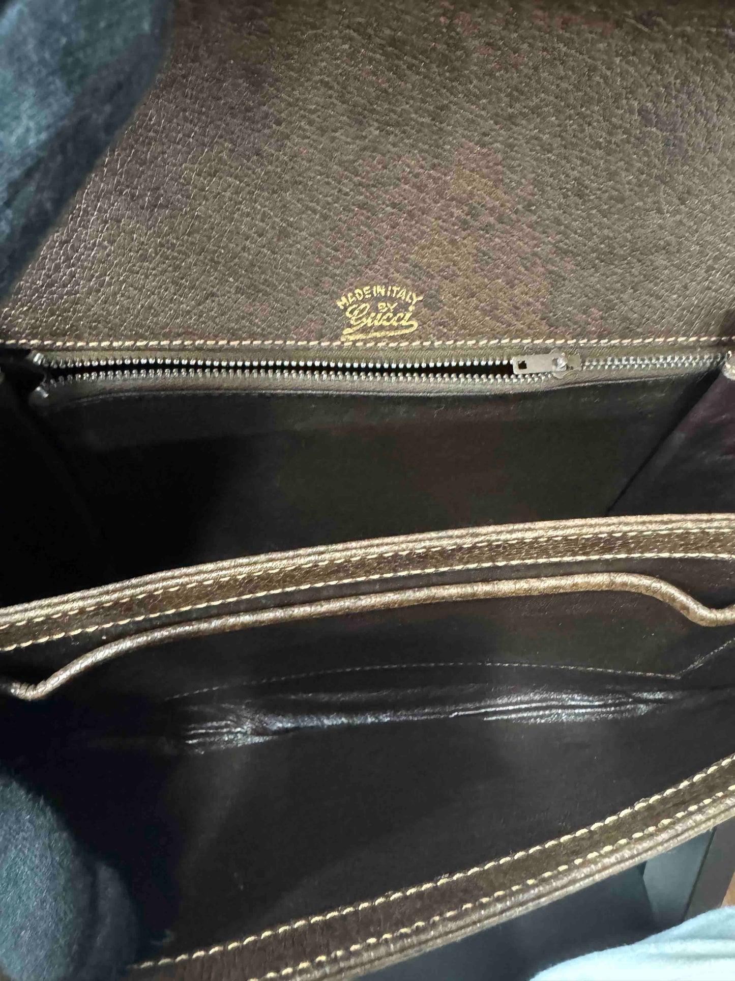 Gucci   Shoulder Bag RE Brown Leather
