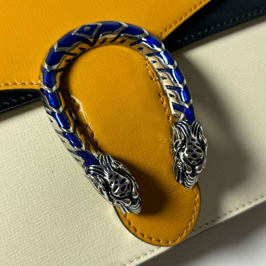 Gucci Dionysus Medium Shoulder Bag in Yellow Leather