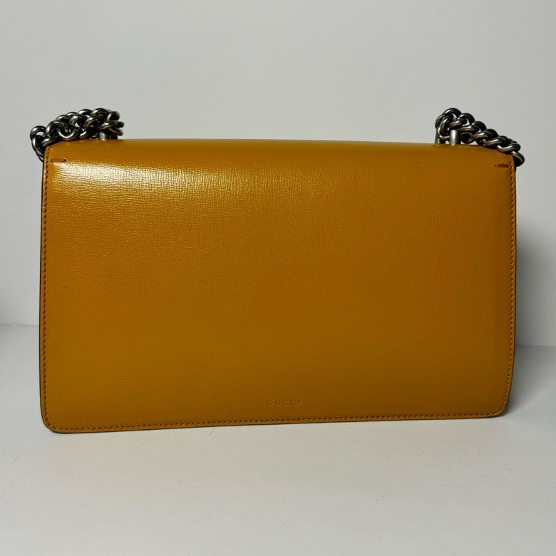 Gucci Dionysus Mustard Leather Shoulder Bag