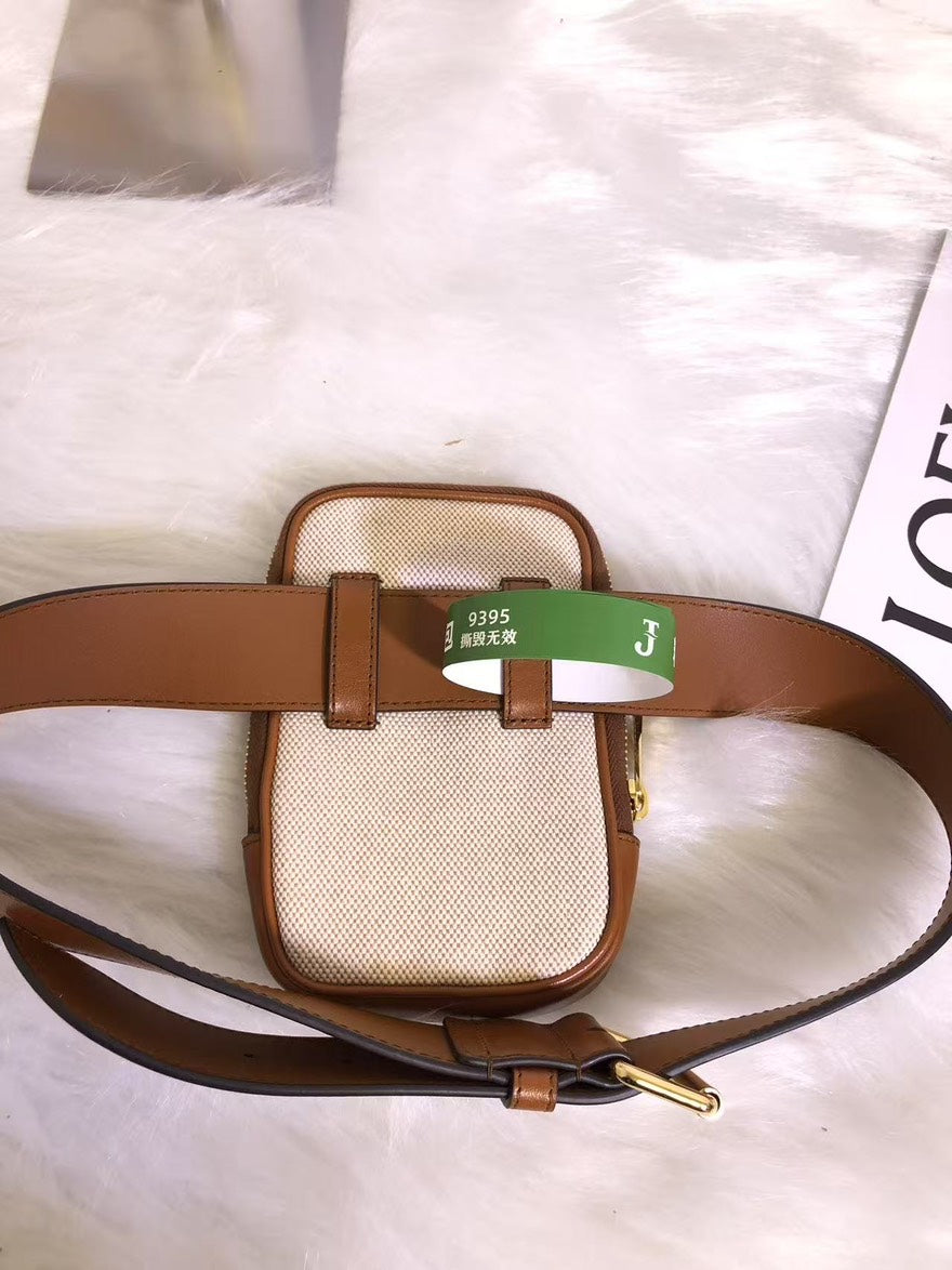Gucci GG Canvas Brown Belt Bag