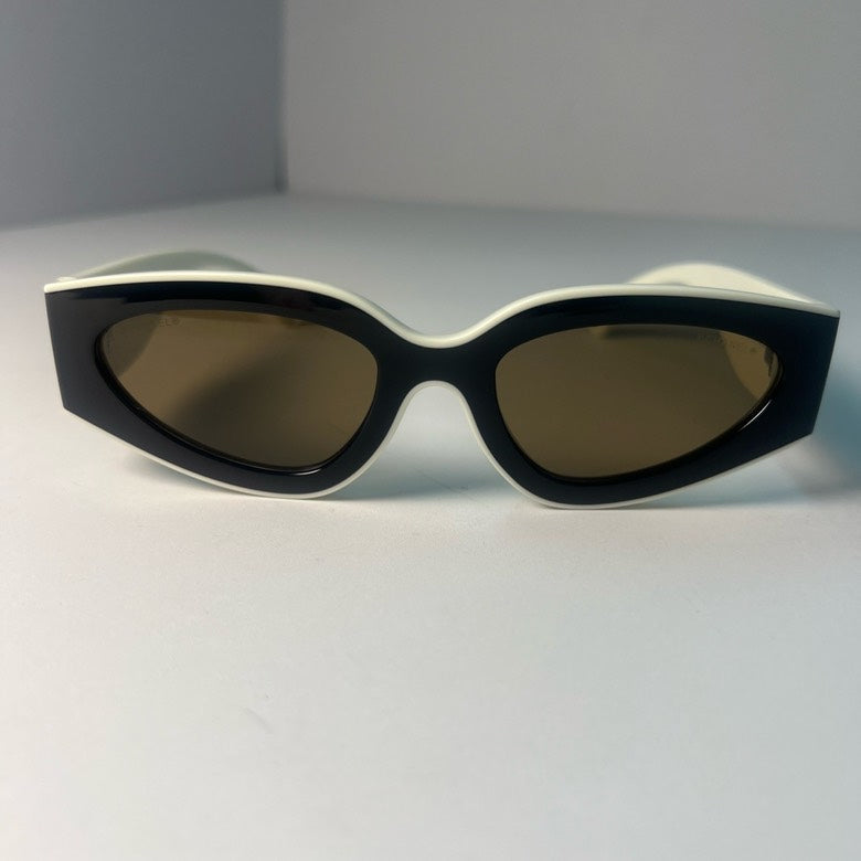 Chanel Cat-Eye Black Sunglasses Size 54