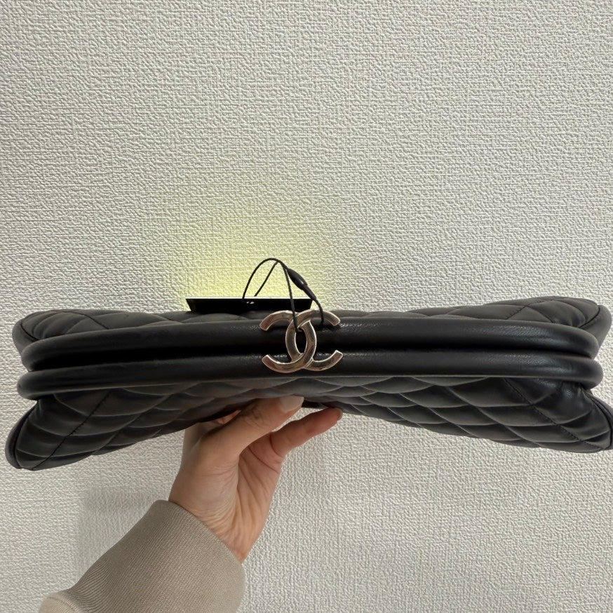 Chanel Lambskin Clutch Bag Black GT8111