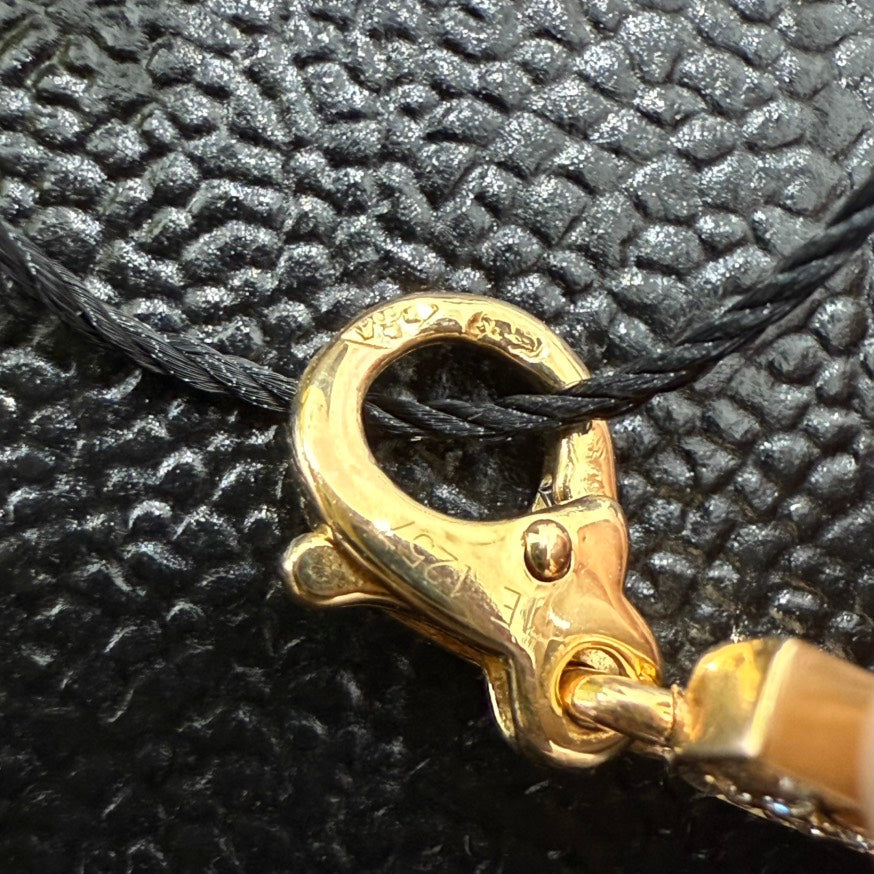 Chanel K18YG Diamond C Charm Gold Pendant