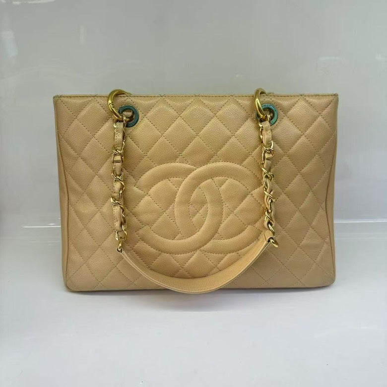 Chanel  Bag HY Leather Beige Tote