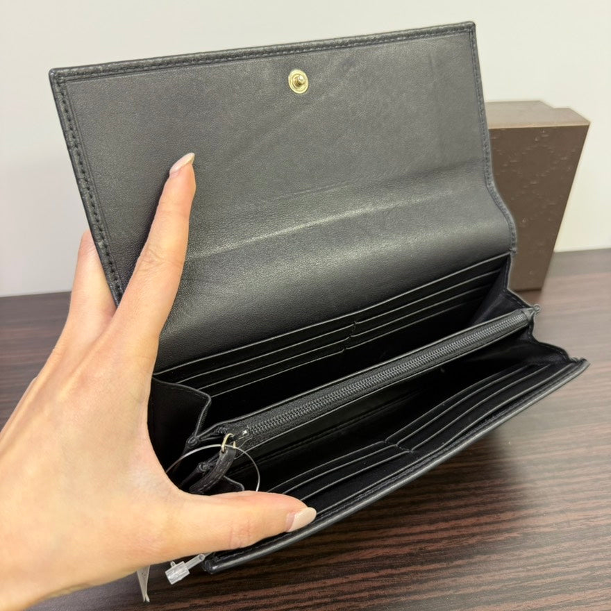 Gucci Leather Long Wallet LB