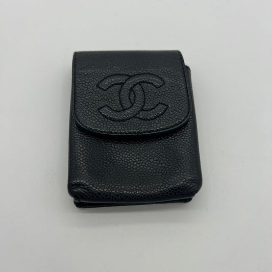 Chanel caviar skin cigarette case A7960