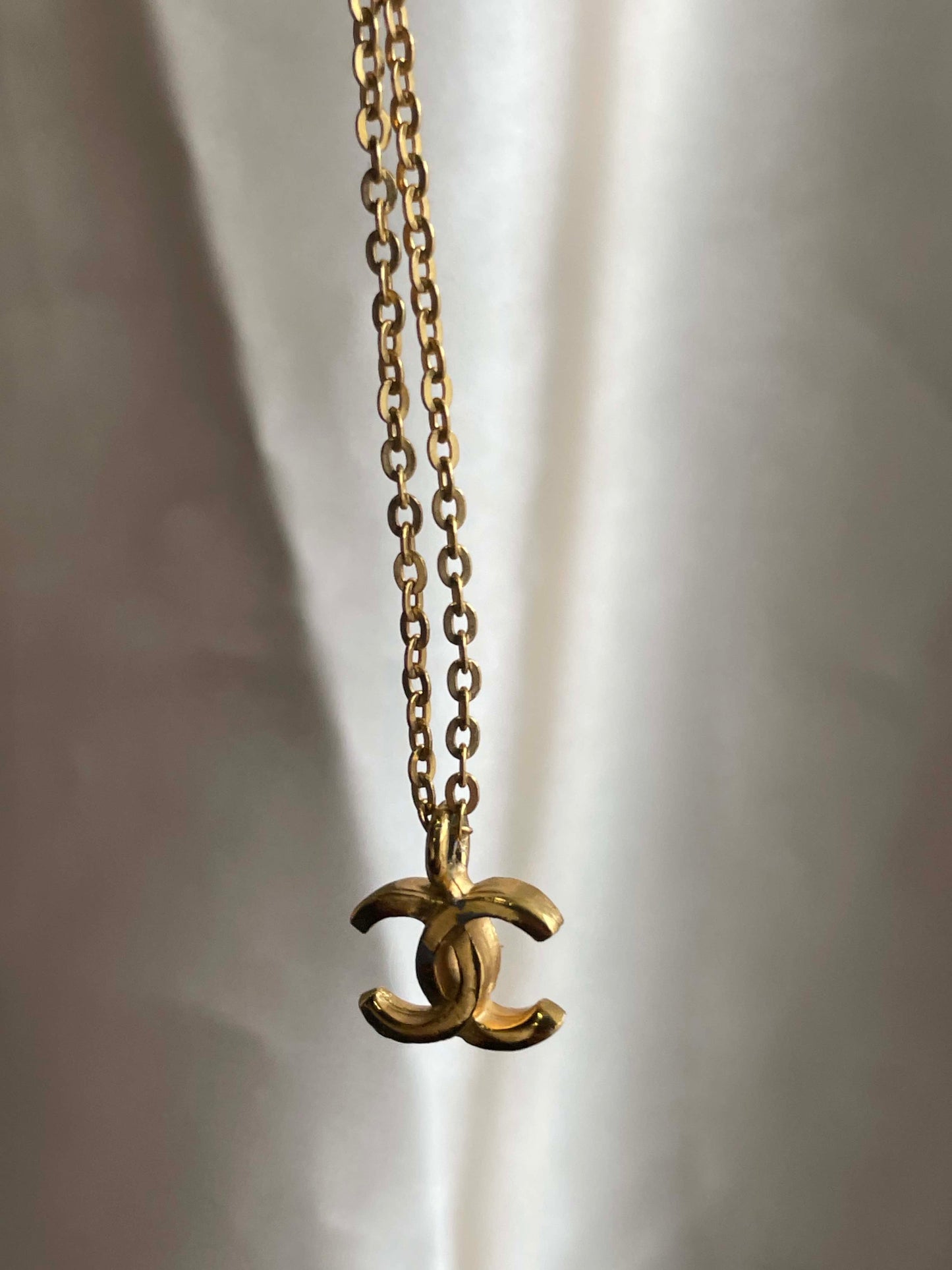 Chanel CC Necklace RE81852000 Gold Pendant