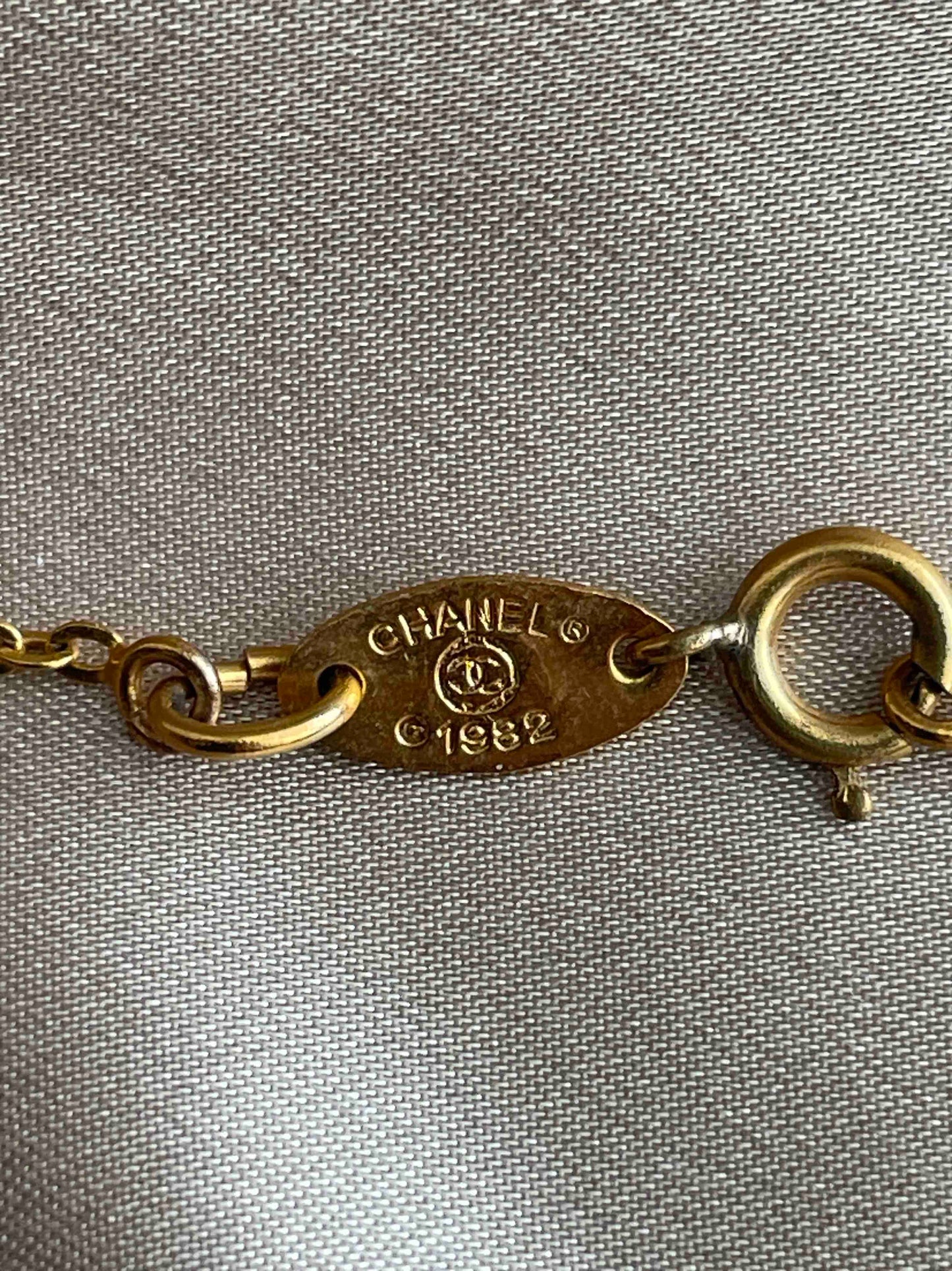 Chanel CC Necklace RE81852000 Gold Pendant