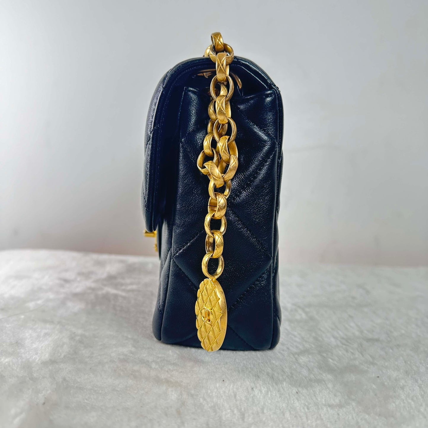 TT!  BJ1109905021 Chanel Lambskin Shoulder Bags  Square Flap Bag Black Shoulder Bag