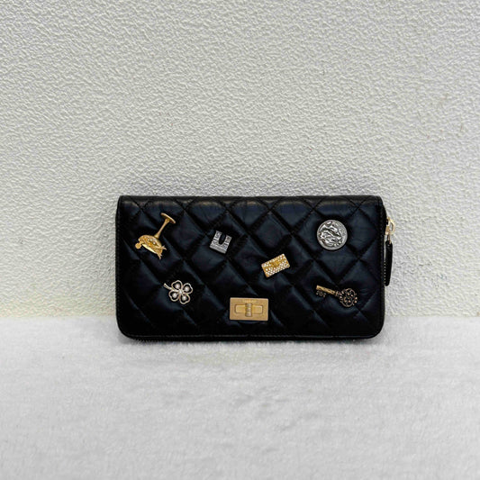 TT! Pre-loved Chanel BJ110171804060 2.55 Black Cowhide Purse