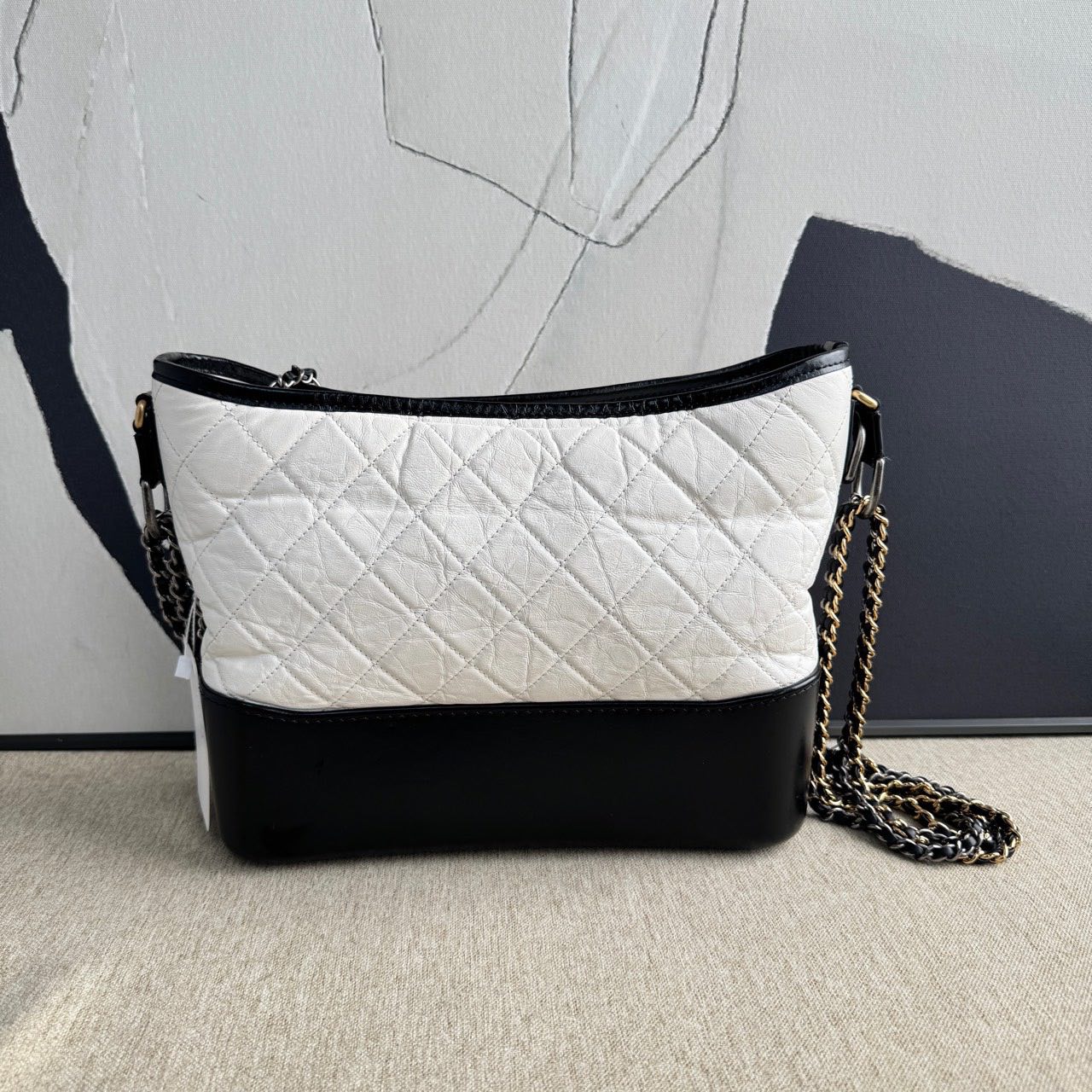 Chanel Gabrielle Shoulder Bag Black and White  2019