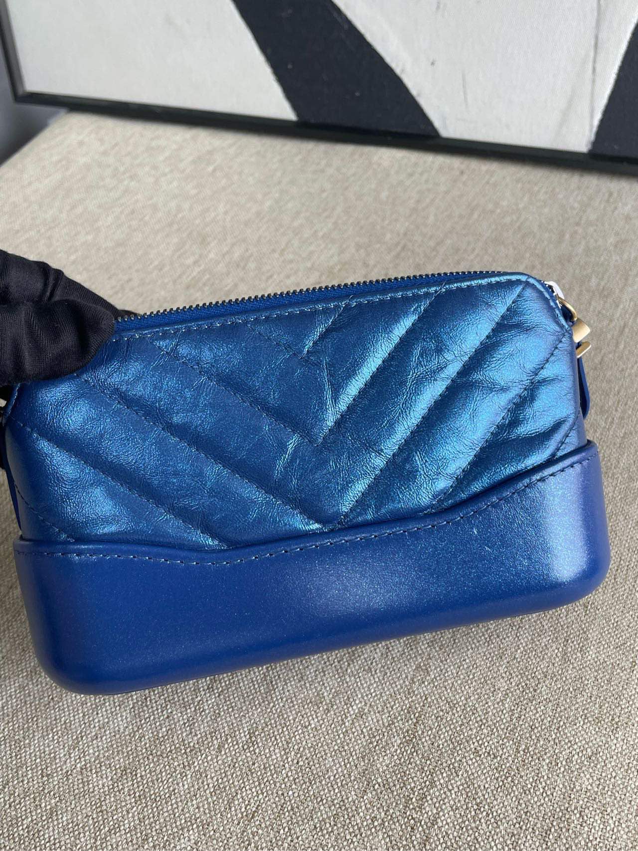 Chanel Gabrielle Mini Blue Crossbody Bag -   Designer Handbag