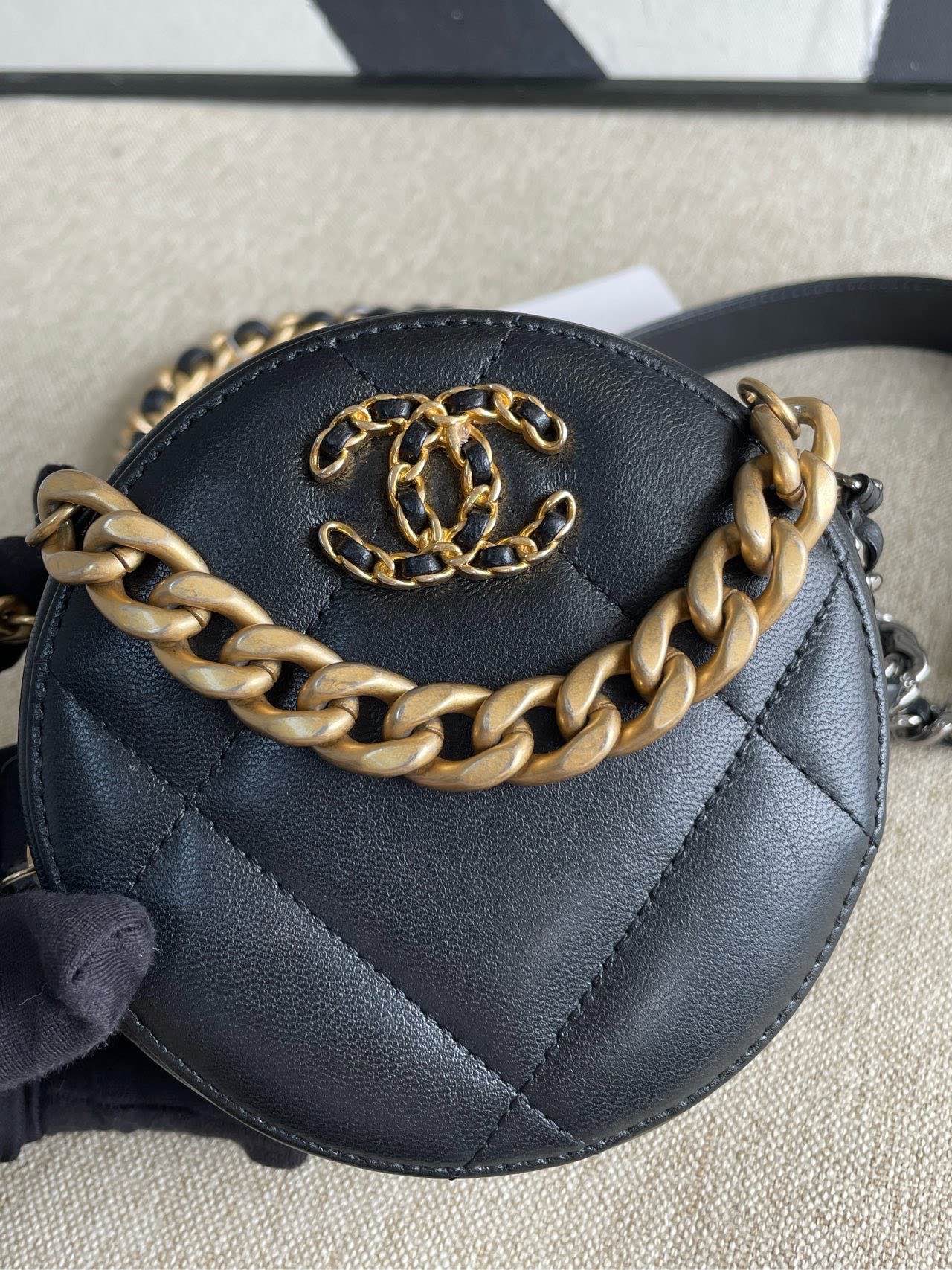 Chanel 19 Bag Black Leather Crossbody Bag 2021