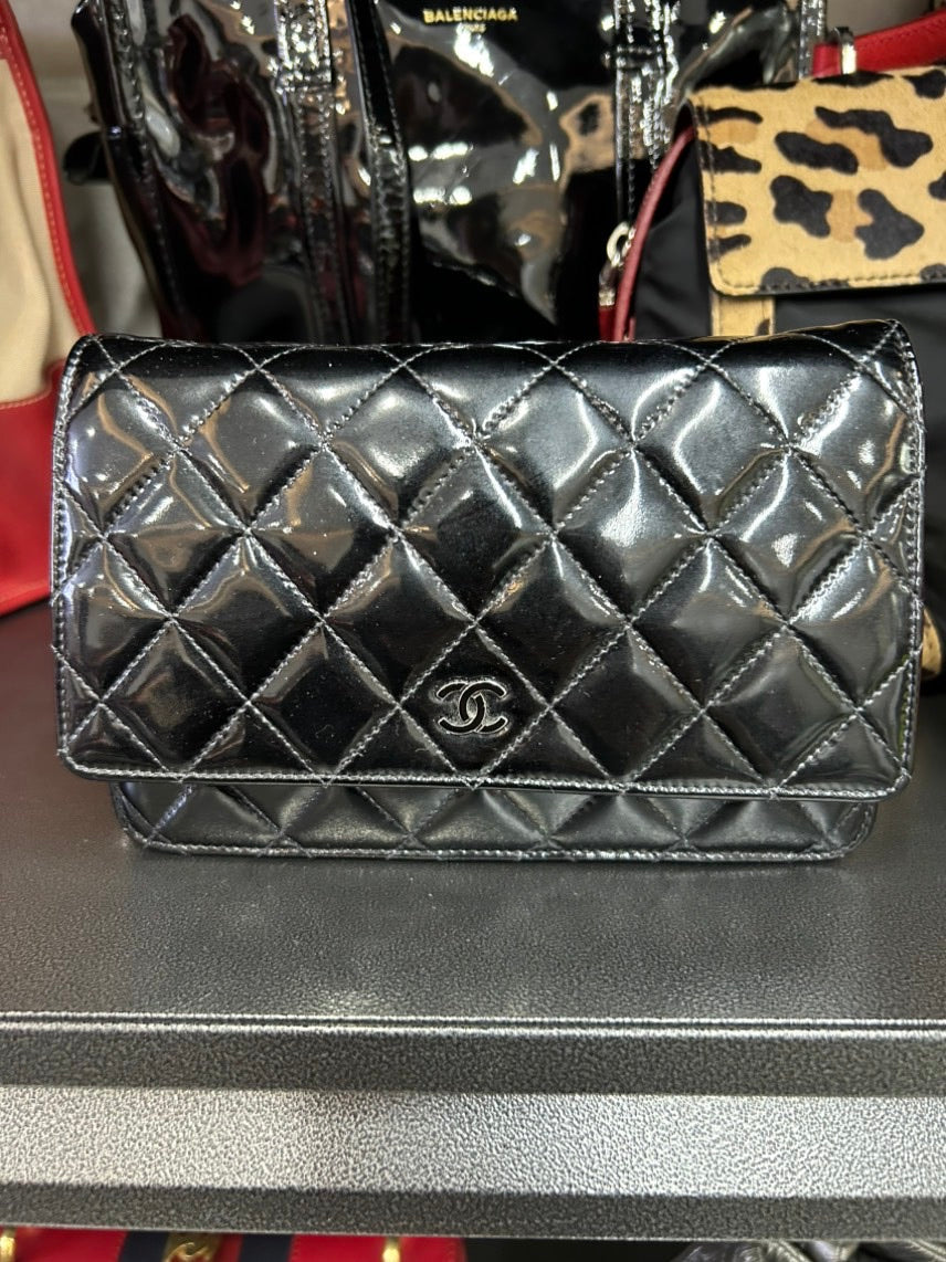 Chanel  Quilted Crossbody Bag Black
