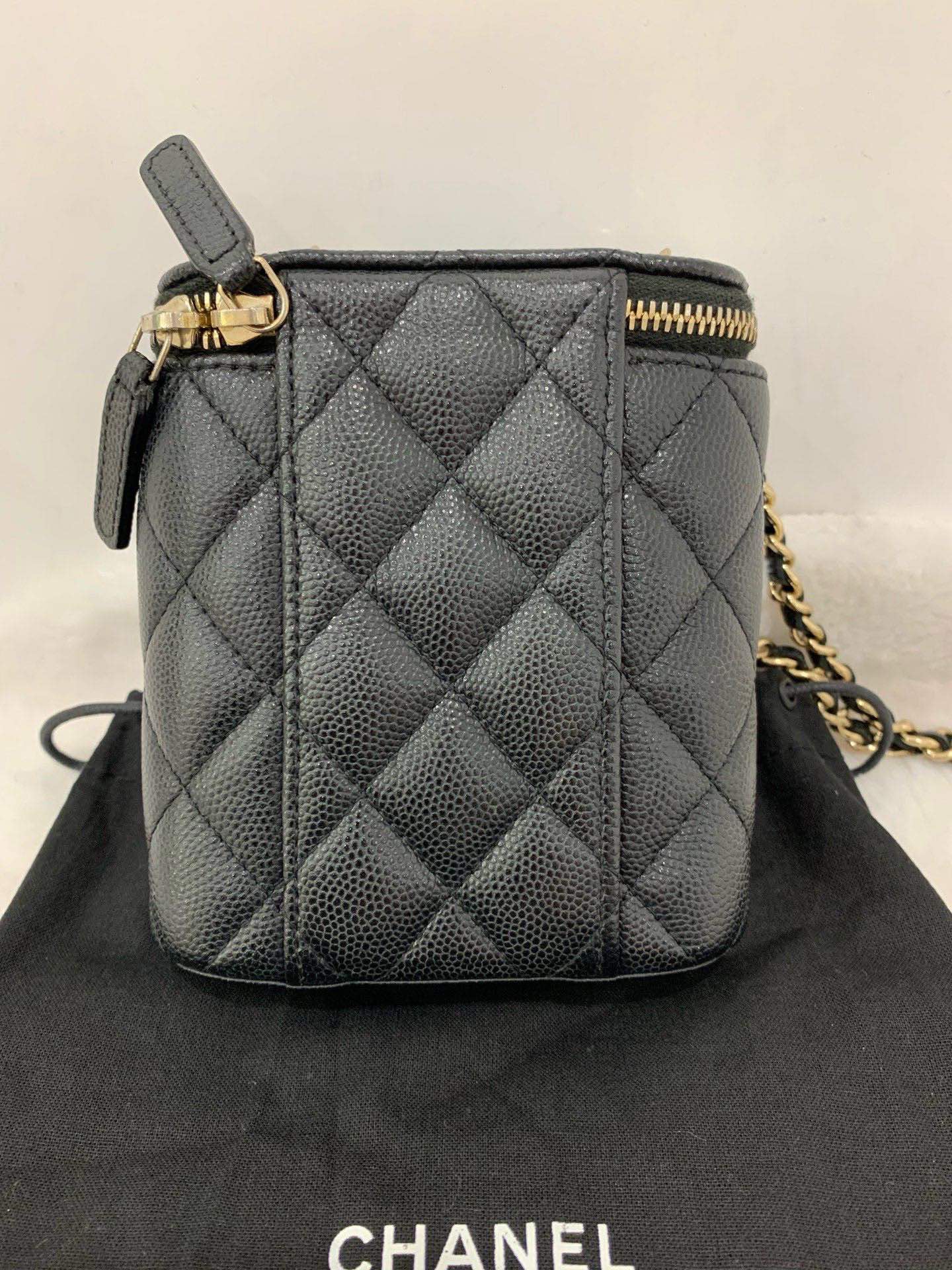Chanel Black Golden Mini Crossbody Bag -  Designer Handbag