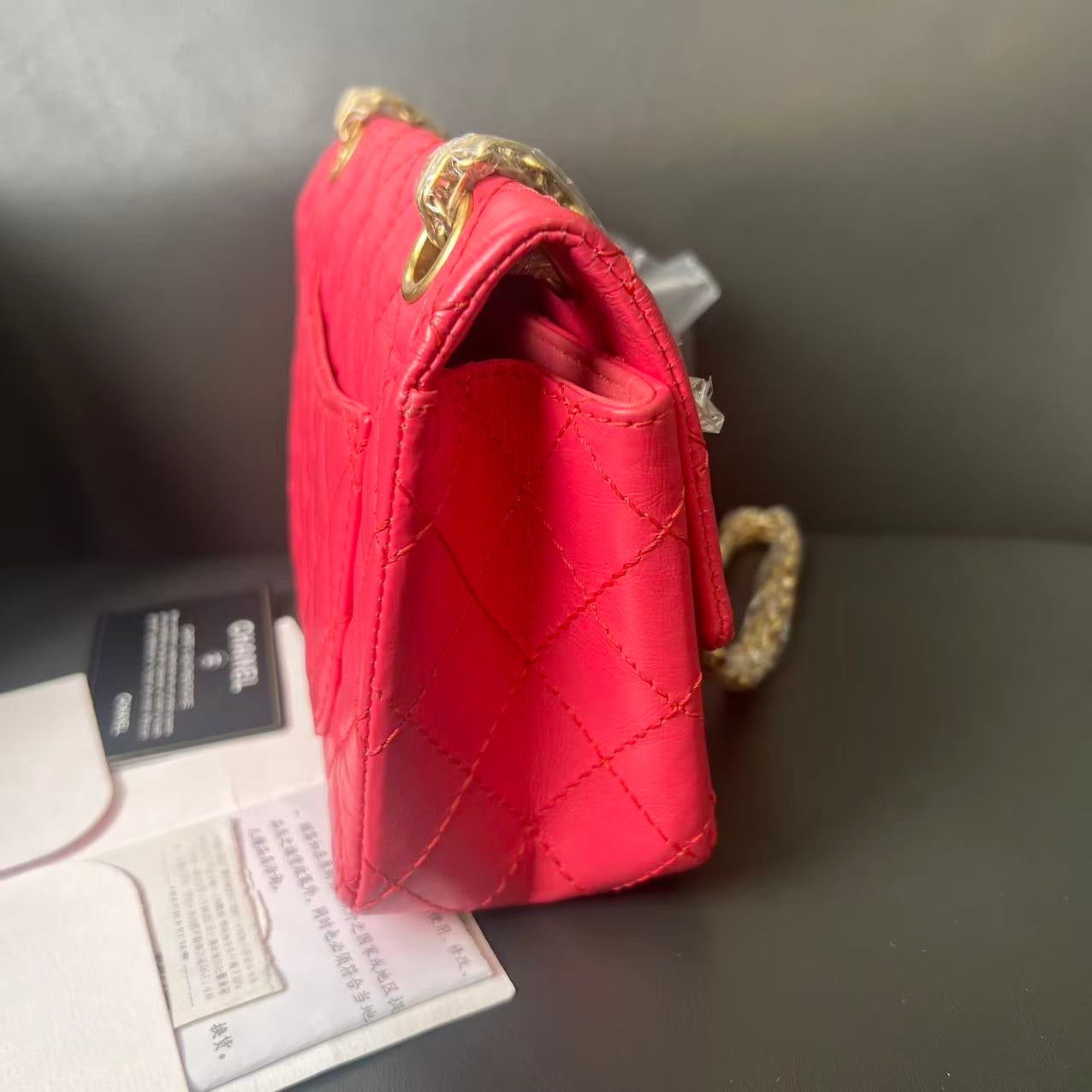 Chanel 2.55 Shoulder Bag Red Leather –  Designer Handbag