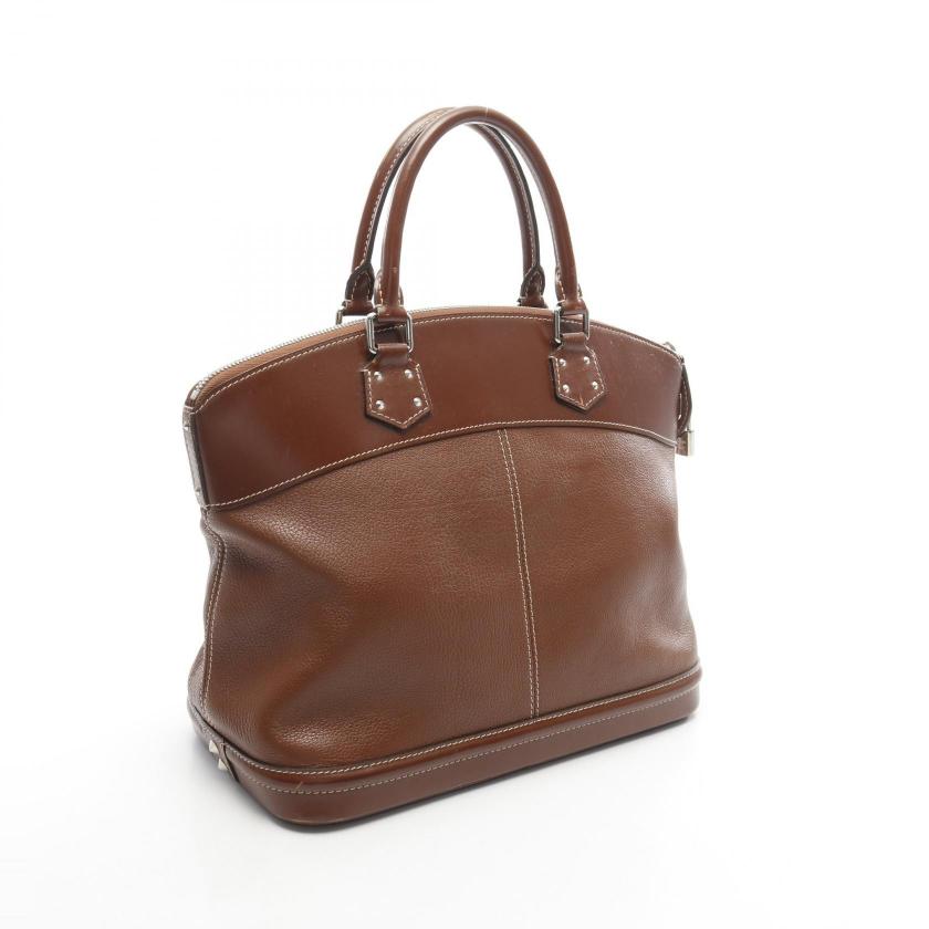 Pre-loved LOUIS VUITTON Lockit MM Suhali Sienne Handbag leather Brown 2119900024332