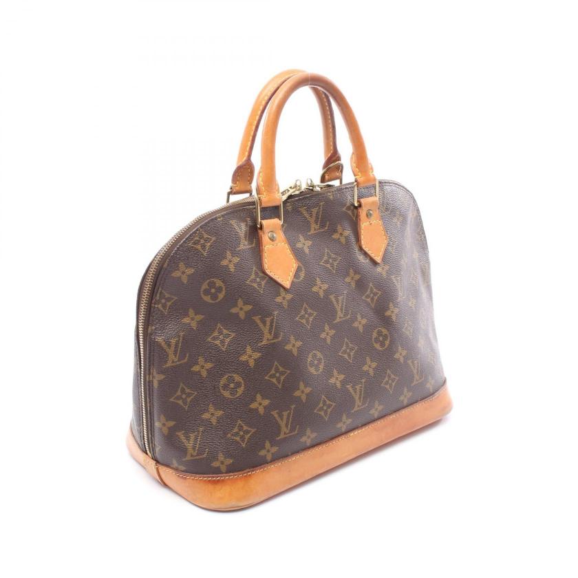 Pre-loved LOUIS VUITTON Alma PM monogram Handbag PVC leather Brown 2101218927757
