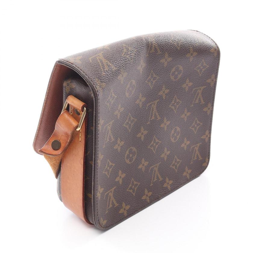 Pre-loved LOUIS VUITTON Cartesier MM monogram Shoulder bag PVC leather Brown 2101219225784