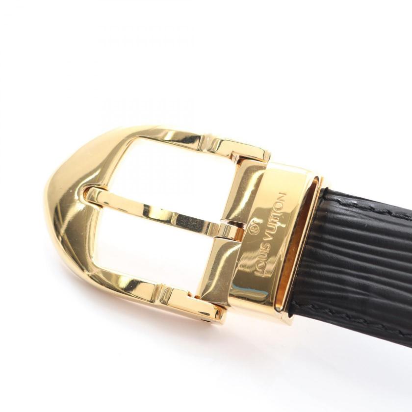 Pre-loved LOUIS VUITTON ceinture classic Epi Noir belt leather black 2106800598933