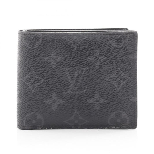 Pre-loved LOUIS VUITTON Portefeuil Marco NM Monogram Eclipse Bi-fold wallet PVC black 2100301211735