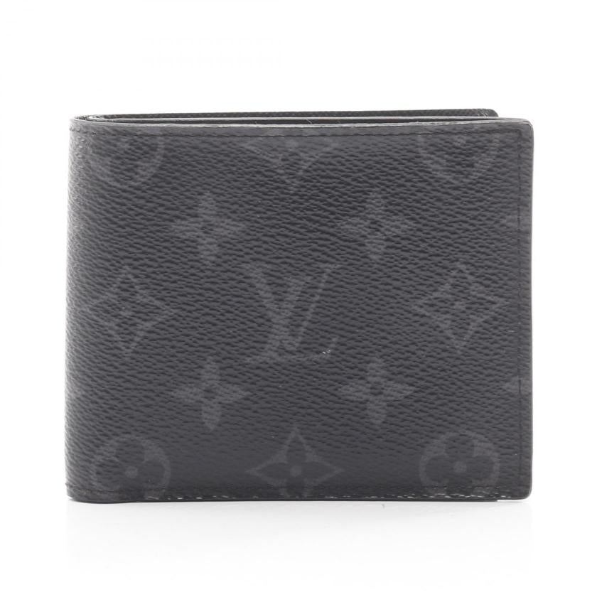 Pre-loved LOUIS VUITTON Portefeuil Marco NM Monogram Eclipse Bi-fold wallet PVC black 2100301211735