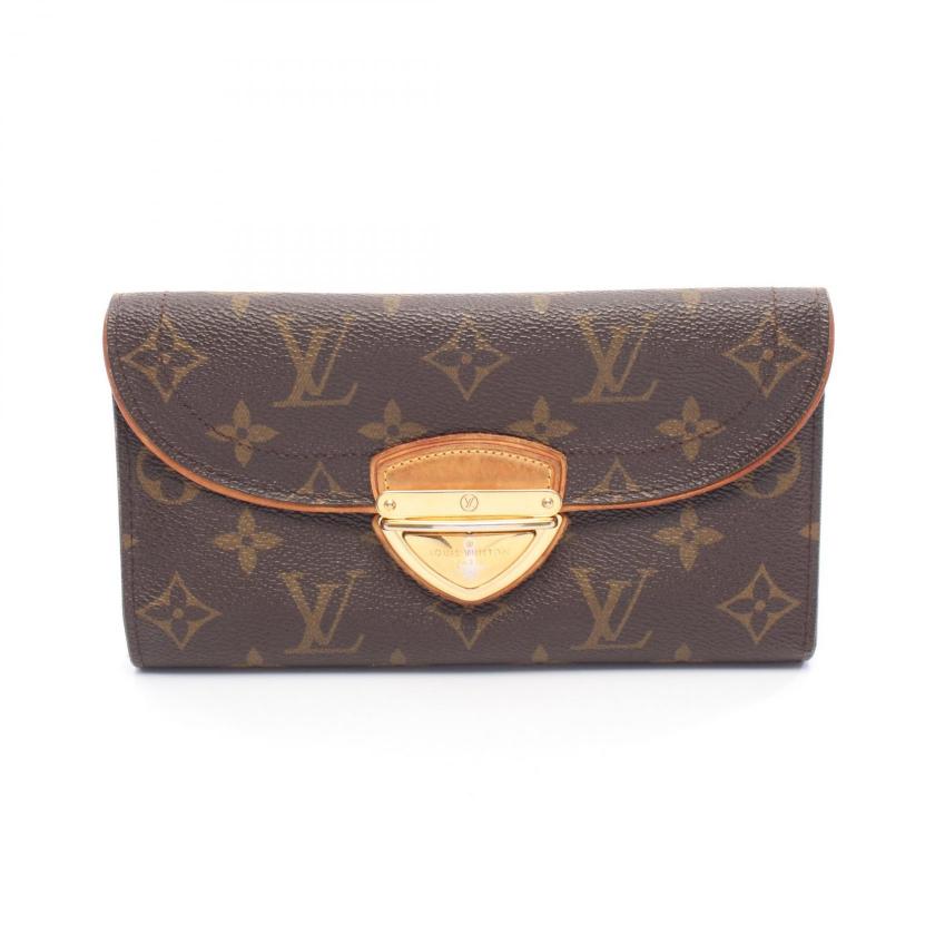 Pre-loved LOUIS VUITTON Portefeuil monogram trifold long wallet PVC Brown 2101219262260