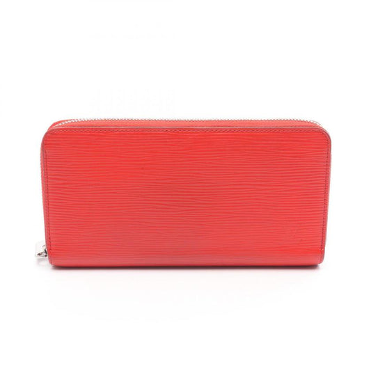 Pre-loved LOUIS VUITTON zippy wallet Epi Coquelicott round zipper long wallet leather Red 2101219007113