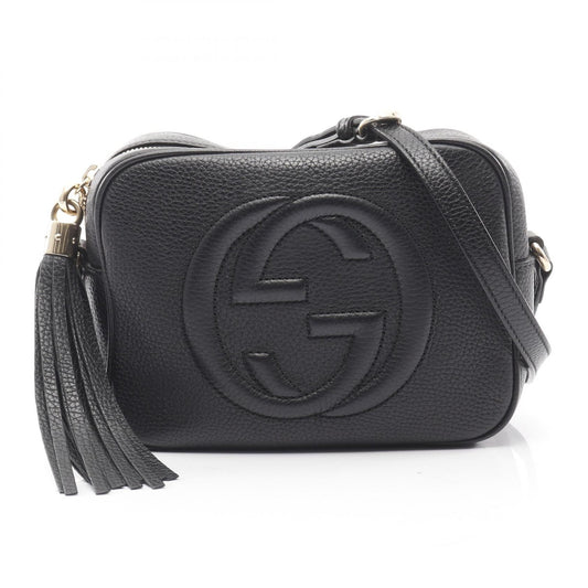 Pre-loved GUCCI Soho disco bag Interlocking G Shoulder bag leather black 2101219274096