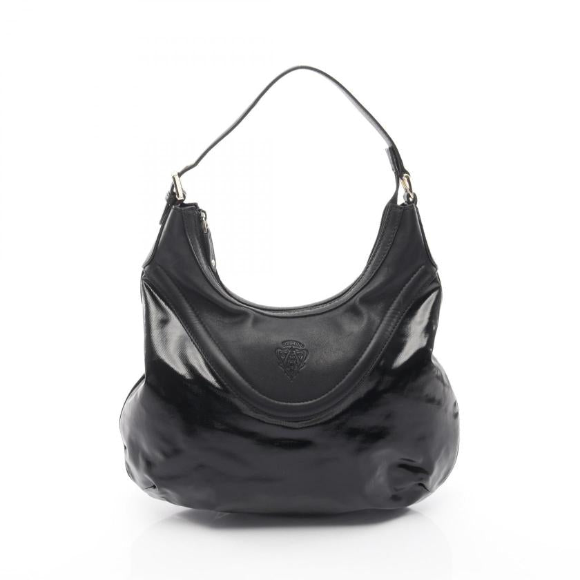 Pre-loved GUCCI hysteria Crest one shoulder bag Coated canvas leather black 2118800151735