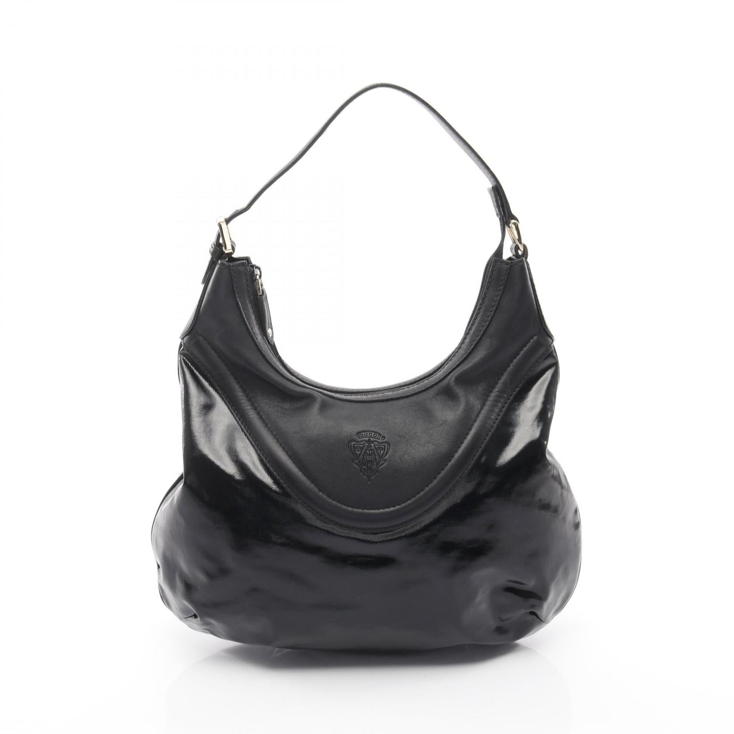 Pre-loved GUCCI hysteria Crest one shoulder bag Coated canvas leather black 2118800151735