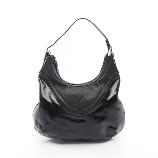 Pre-loved GUCCI hysteria Crest one shoulder bag Coated canvas leather black 2118800151735