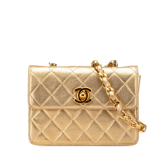 Chanel Mini Matelassé Lambskin Shoulder Bag