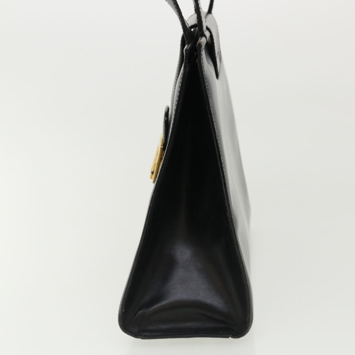 Luxury CELINE Horse Carriage Hand Bag Leather Black  rd3150