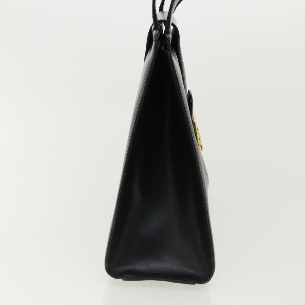 Luxury CELINE Horse Carriage Hand Bag Leather Black  rd3150