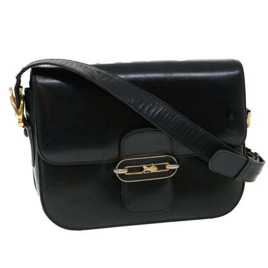 Luxury CELINE Shoulder Bag Leather Black  rd3515