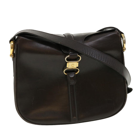 Luxury CELINE Shoulder Bag Leather Brown  rd4008