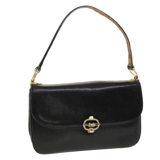 Luxury CELINE Horse Carriage Shoulder Bag Leather Black  rd5162