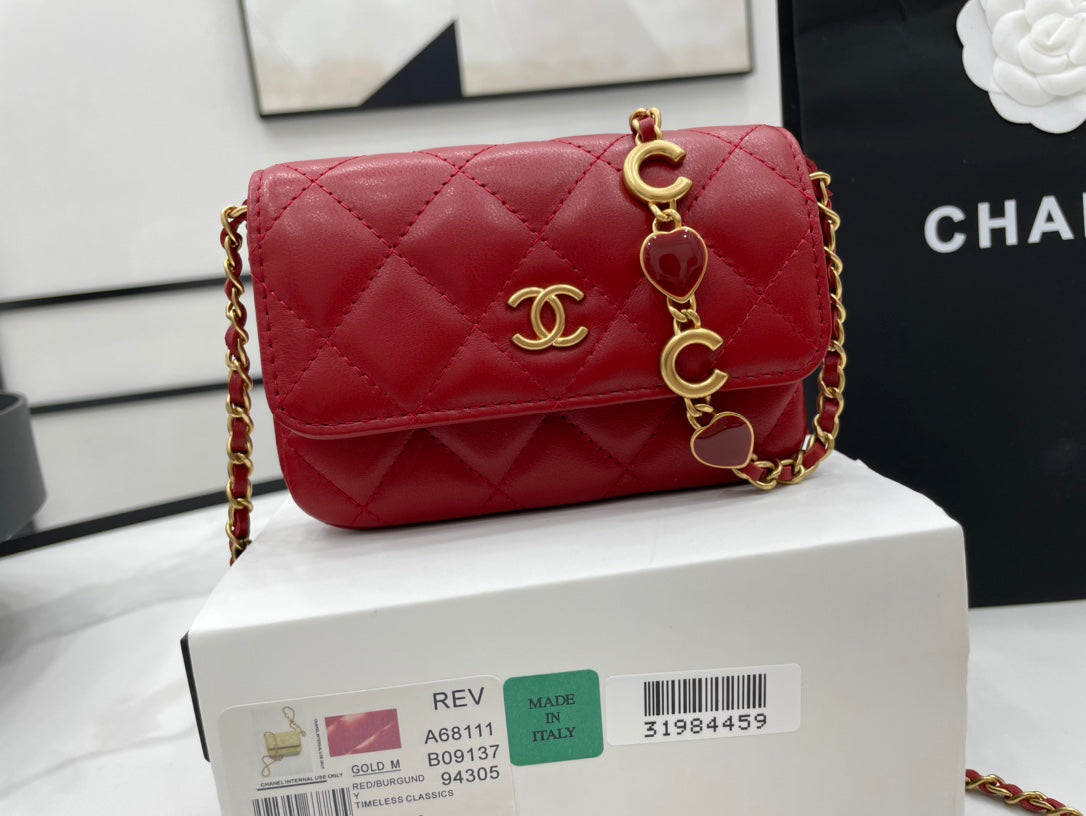 CHLMini Top Qualityap Bag Red For Women Bags 7.5in/19cm