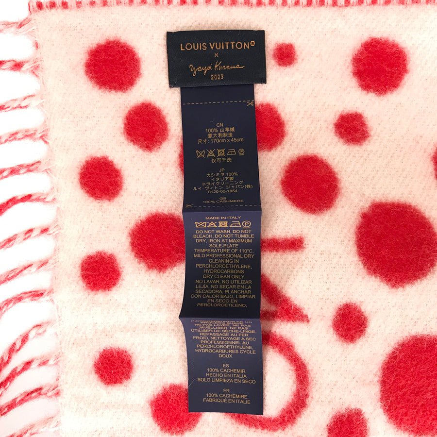 LOUIS VUITTON 2023 Yayoi Kusama collaboration Infinity Dot Women's Scarf