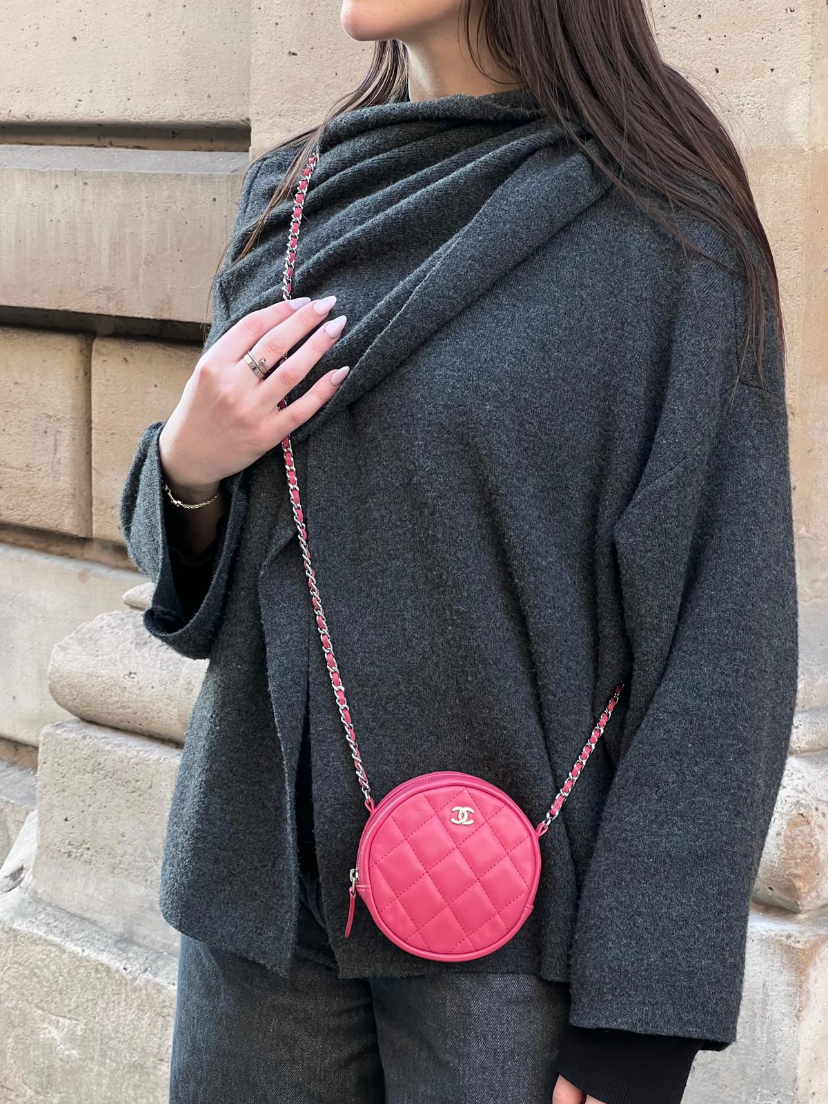 Chanel - Sac Round on chain rose