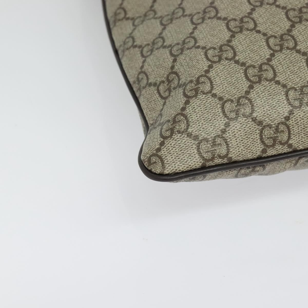 Gucci Zip Top Messenger Bag Gg Coated Canvas Beige Canvas Shoulder Bag Bag ( )