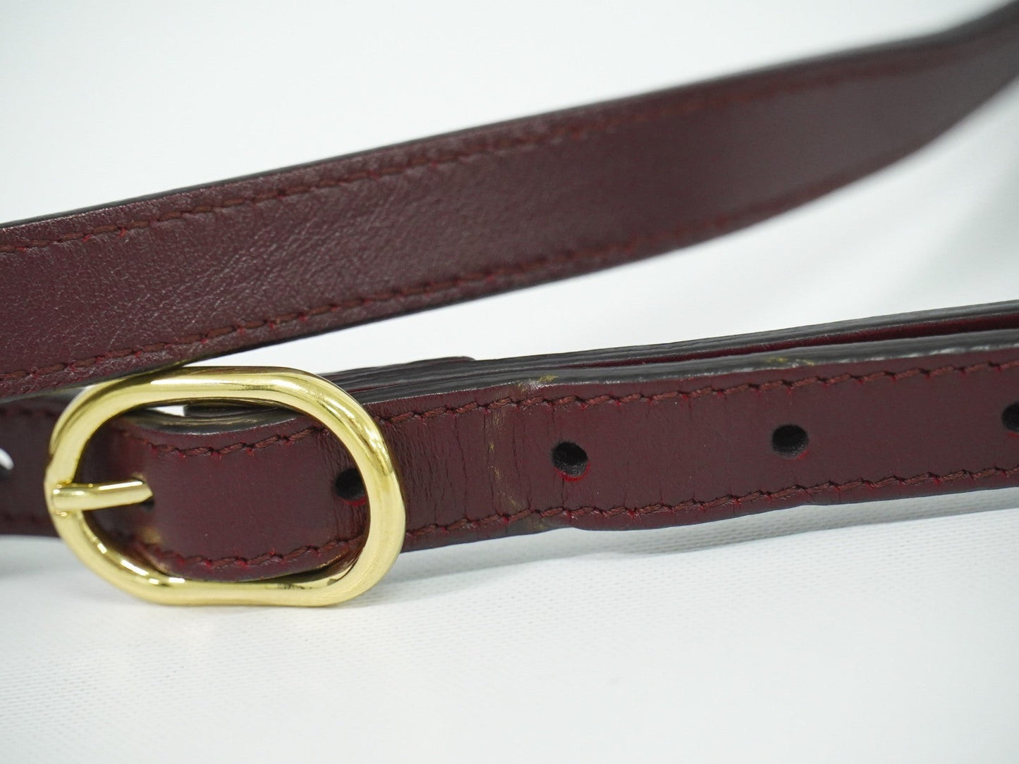 Gucci Arli Shoulder Bag Leather Burgundy Leather Bag ( )