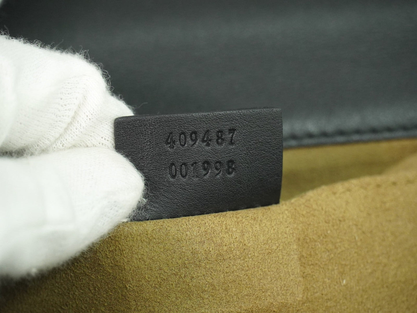 Gucci Padlock Shoulder Bag Leather Black Leather Shoulder Bag Bag ( )